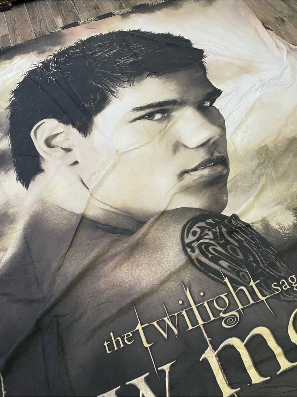 Twilight New Moon Jacob Black Themed Gray Duvet Cover from Hot Topic size Full